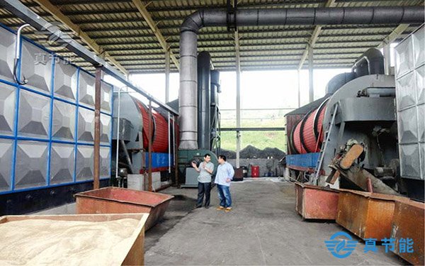 低溫污泥干化機運行現(xiàn)場