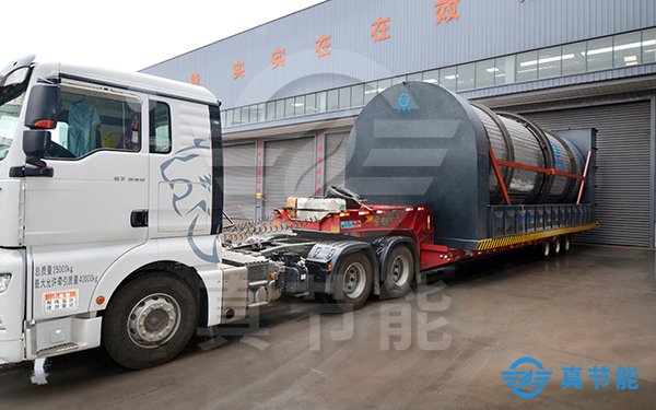 日處理百噸電鍍污泥干化機發(fā)貨現場